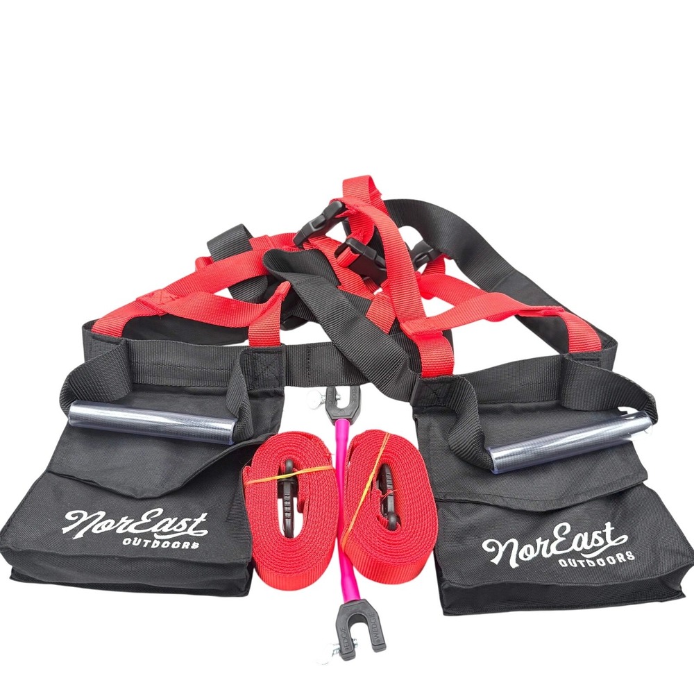 NorEast Outdoors Tree Climbing Obstacle Harness Set, Straps & 1 Wedgie Connector